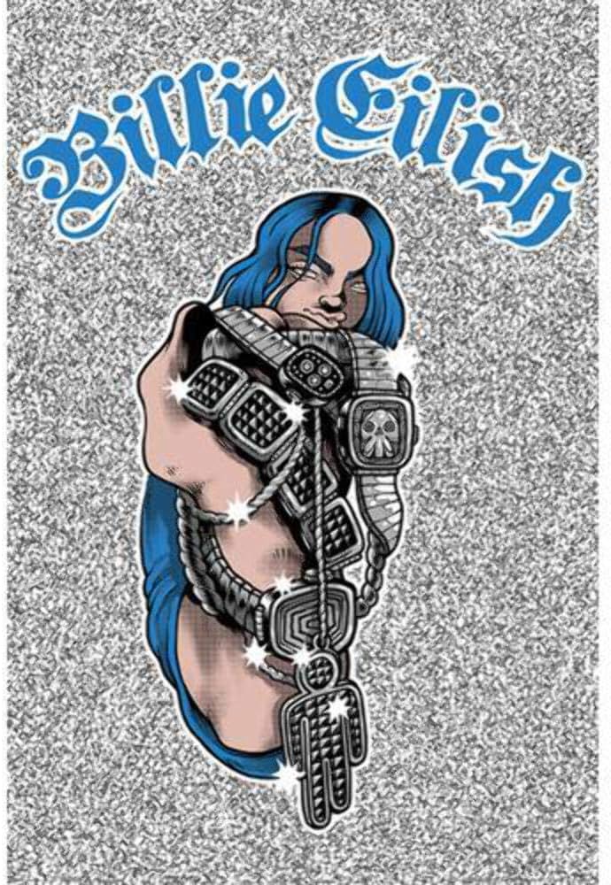 Amazon.com: Eilish Billie Bling Unisex Poster Multicoloured